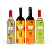 Wine bottle wraps for blind tasting