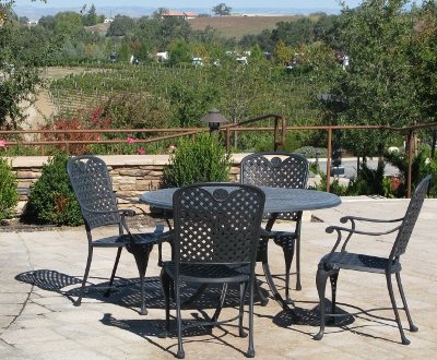 Firestone Vineyard Patio with Vineyard view