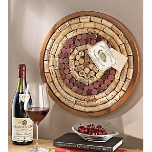 Round wine cork board kit