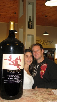 Sean and Nicole at Slyvester Vineyards