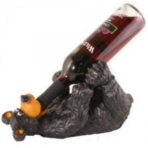 Drunken Bear Wine Bottle Holder