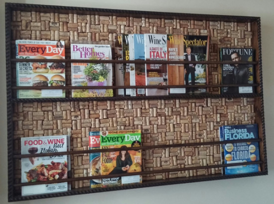 Magazine Wine Cork Board