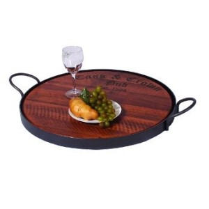 wine-gifts-round-wooden-serving-tray-with-iron-handles-2-day-designs-sku6862-315