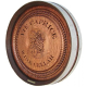 Barrel Head Carving Sign, Red Oak