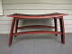 Red Mahogany Finish on Bench - finish sample