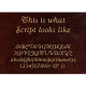 Script Font Gold
