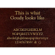 Goudy Font Gold