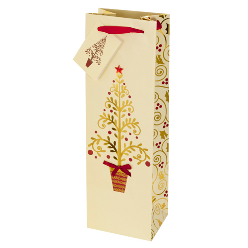 Golden Tree Wine Bag