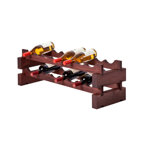 16 Bottle Modular Wine Rack  - Stained