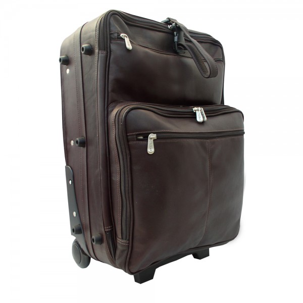 Piel Leather Wheeled Traveler