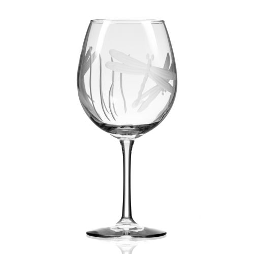 Dragonfly Balloon Wine Glasses 18 oz Set of 4