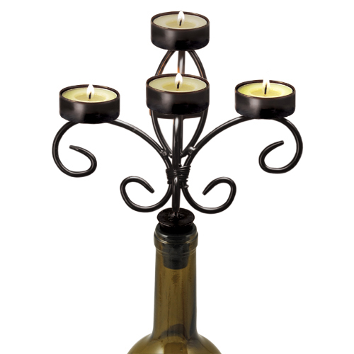 Boulevard: Wine Bottle Candelabra