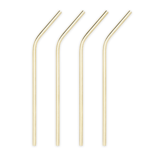 Belmont Gold Cocktail Straws By Viski (Set of 4)