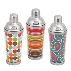 Spirit 16 Oz Patterned Cocktail Shakers