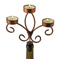 Chateau: Wine Bottle Candelabra