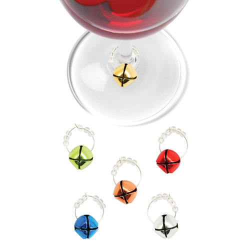 Jingle Holiday Wine Charms (Set of 6 )