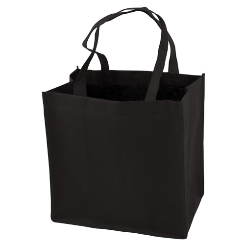 Black Reusable Grocery Tote