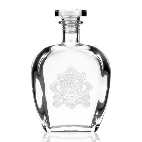WOOF! American Bulldog Decanter 23 oz