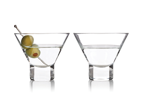 Raye Stemless Martini Glasses by Viski