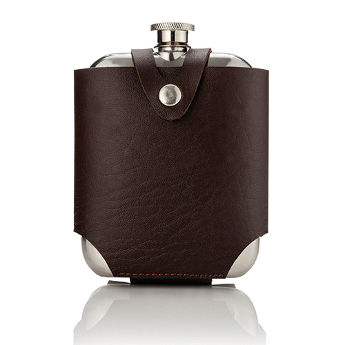 Admiral Stainless SteelFlask and Traveling Case by Viski