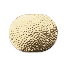 Belmont Hammered Brass Coasters by Viski