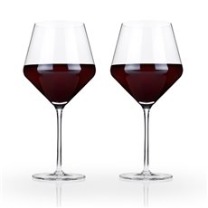 Raye Crystal Burgundy Glasses (Set Of 2)By Viski