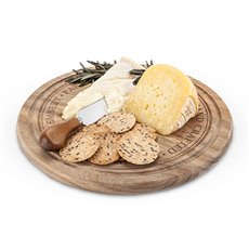 Rustic Farmhouse: Rounded Cheese Board and Knife Set