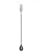 Warren: Gunmetal Black Trident Barspoon (VISKI)