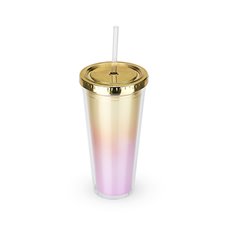 Metallic Ombre Tumbler Bougainvillea