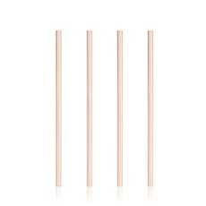 Summit: Wide Copper Cocktail Straws (Set of 4)