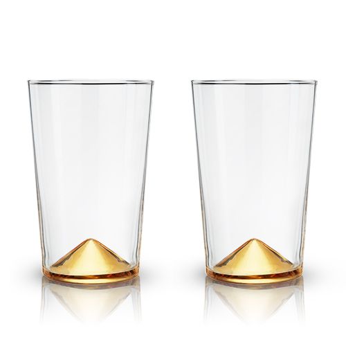 Belmont: Gold Pointed Cocktail Tumblers