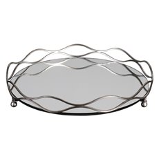 Uttermost Rachele Mirrored Silver Tray