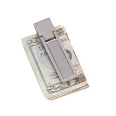 Silver Plated Hinged Money Clip