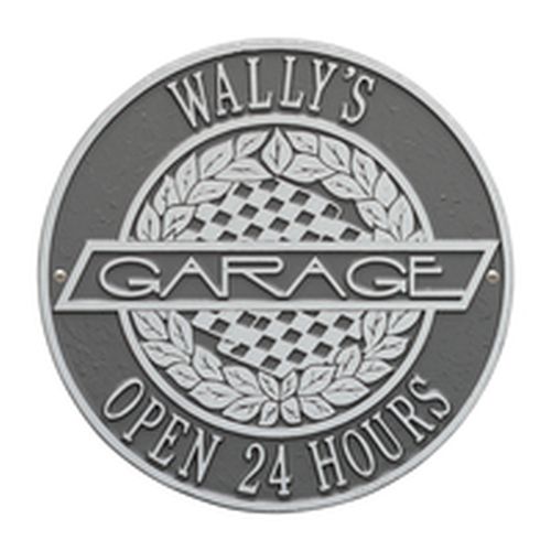 Victory Lane Garage Plaque, Pewter/Silver, Pewter/Silver