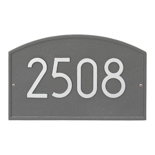 Legacy Modern Personalized Wall Plaque, Pewter/Silver
