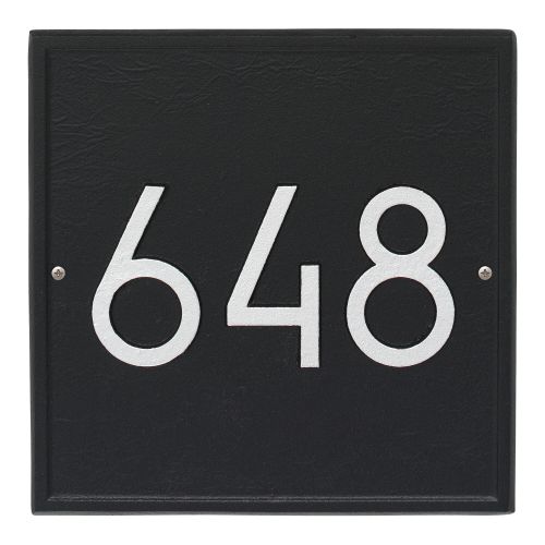 Square Modern Personalized Wall Plaque, Oil Rubbed Bronze