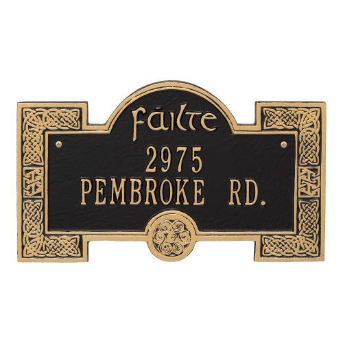 Failte Plaque, Green Gold
