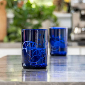 Blue Fish 14oz Tumblers, Set of 4