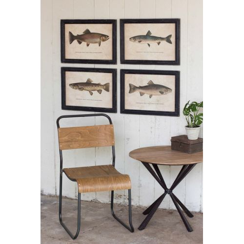 Trout Prints Under Glass Set of 4