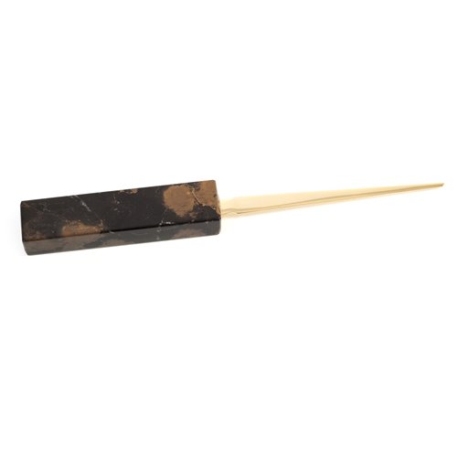 Tiger Eye Marble with Gold Plated Letter Opener