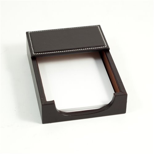 Coco Brown Leather 4x6 Memo Holder