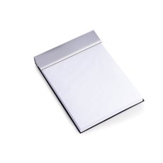 Silver Plated 6x8 Open Face Memo Pad