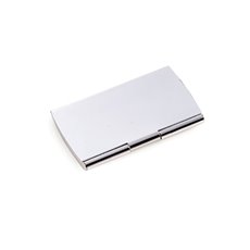 Silver Plated Business Card Case with Smooth Finish