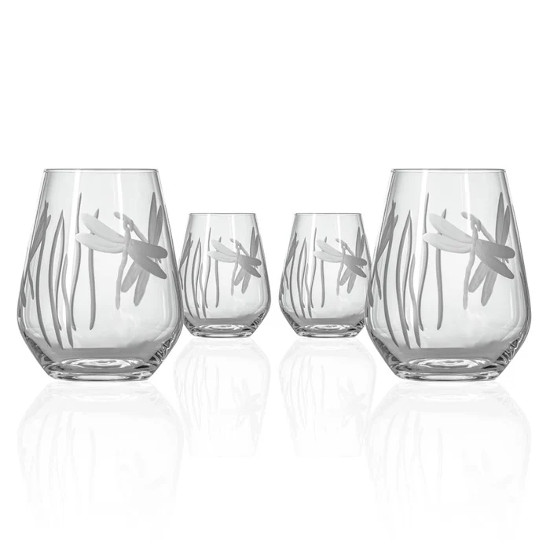 Dragonfly White Wine Tumblers (set of 4)