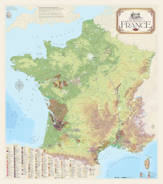  France Wine of Ages – Vin d’Ages Artistic Map