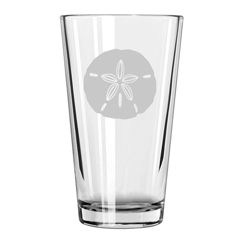 Sand Dollar Etched Highball Glasses (set of 4)