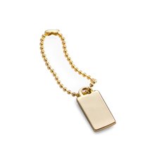 Gold Plated Engraving ID Tag