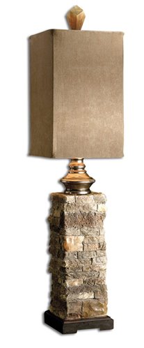 Uttermost Andean Layered Stone Buffet Lamp
