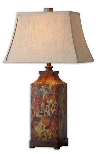 Uttermost Colorful Flowers Table Lamp