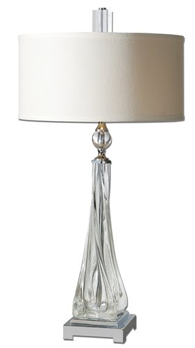 Uttermost Grancona Twisted Glass Table Lamp